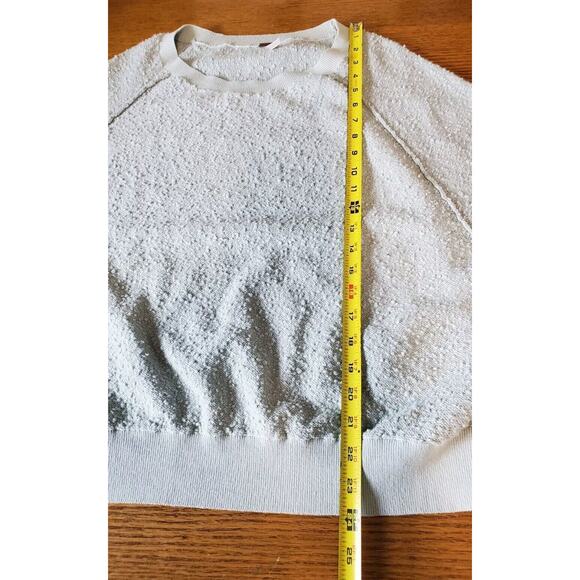 Free People Small Top Boucle My Friend Balloon Sleeve Oversized Pullover - Picture 11 of 11